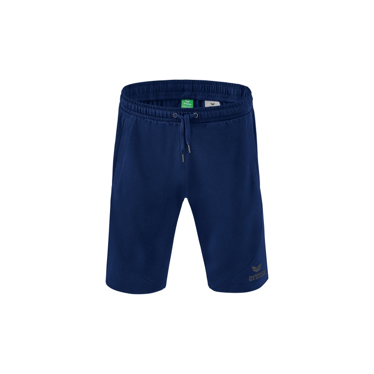 Erima Leisure Pants Essential Sweatshorts short - soft cotton blend, light stretch - navy blue Men